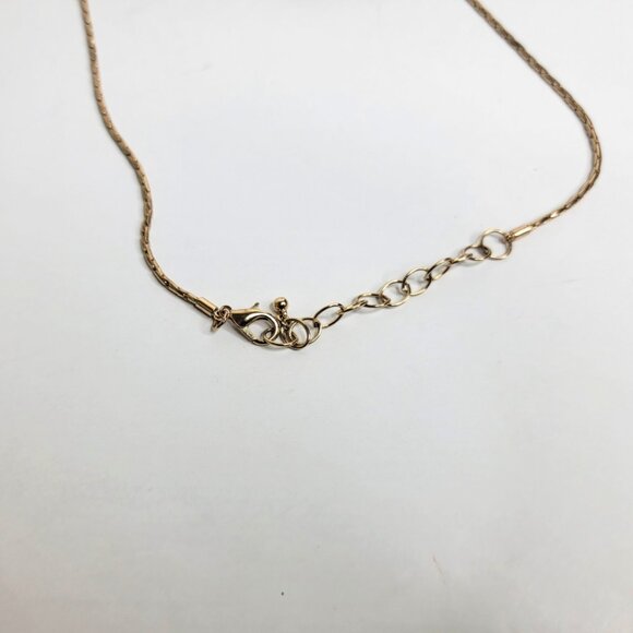 Vintage Blue Bead Gold Tone 23 in Necklace - VTG - Picture 7 of 7